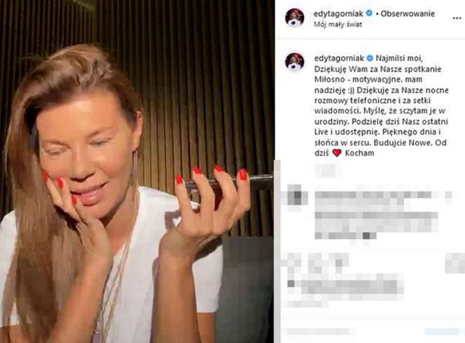 Edyta Górniak-przez pełnię księżyca boli mnie kość ogonowa