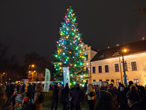 Kardynał Ryś rozświetlił Kraków! Zobacz, co dzieje się pod Oknem Papieskim