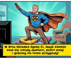 Kartka z życzeniami na Dzień Dziadka 2026