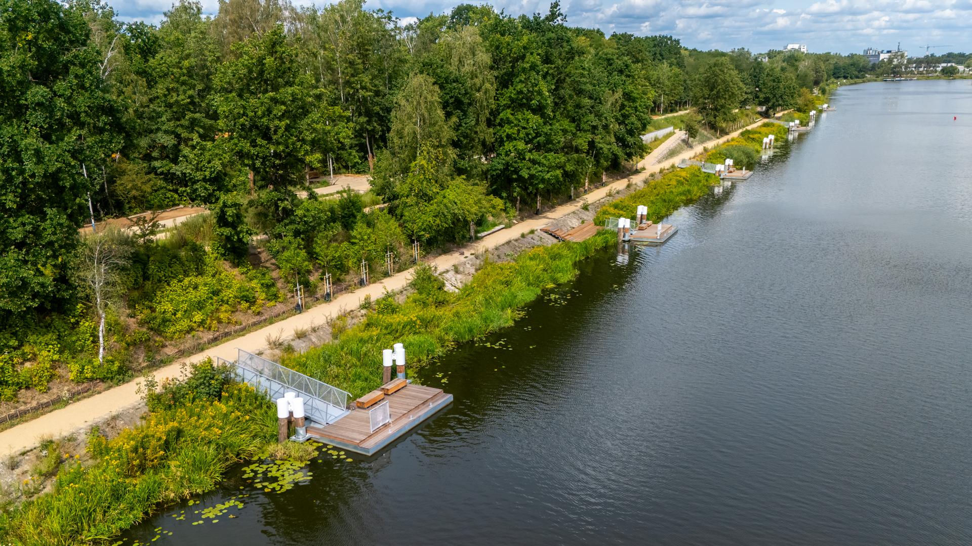 Park Żerański z lotu ptaka