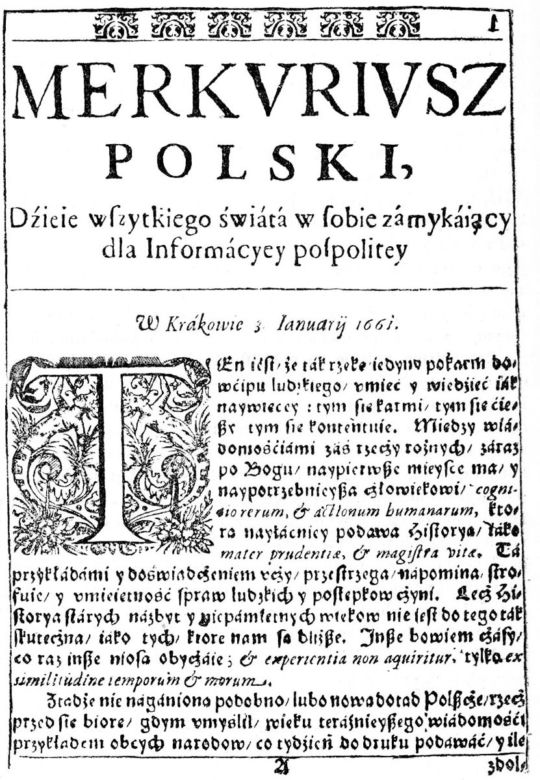Najstarsza polska gazeta. Gdzie powstała?