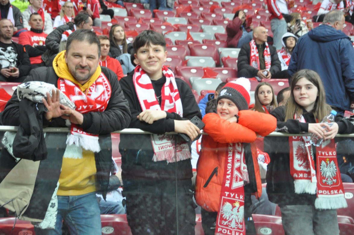 Polska - Litwa na PGE Narodowym. Zdjęcia kibiców