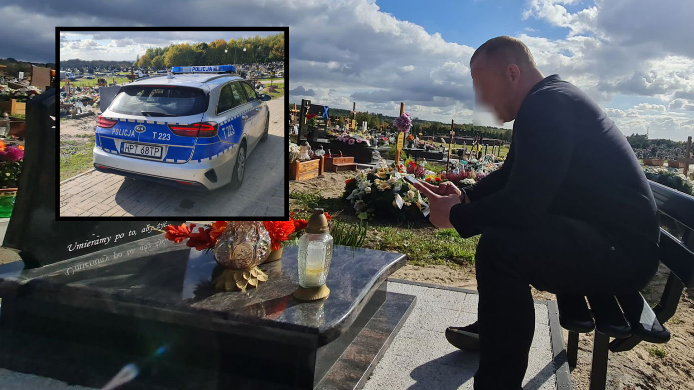 Pan Eryk koczuje na cmentarzu w Elblągu