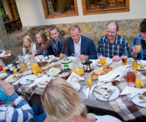 Donald Tusk w Bieszczadach