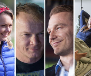 To nie koniec świata 2 odc. 24. Ulka (Magdalena Lamparska), Anka (Karolina Gorczyca), Paweł (Krystian Wieczorek), Darek (Eryk Lubos)
