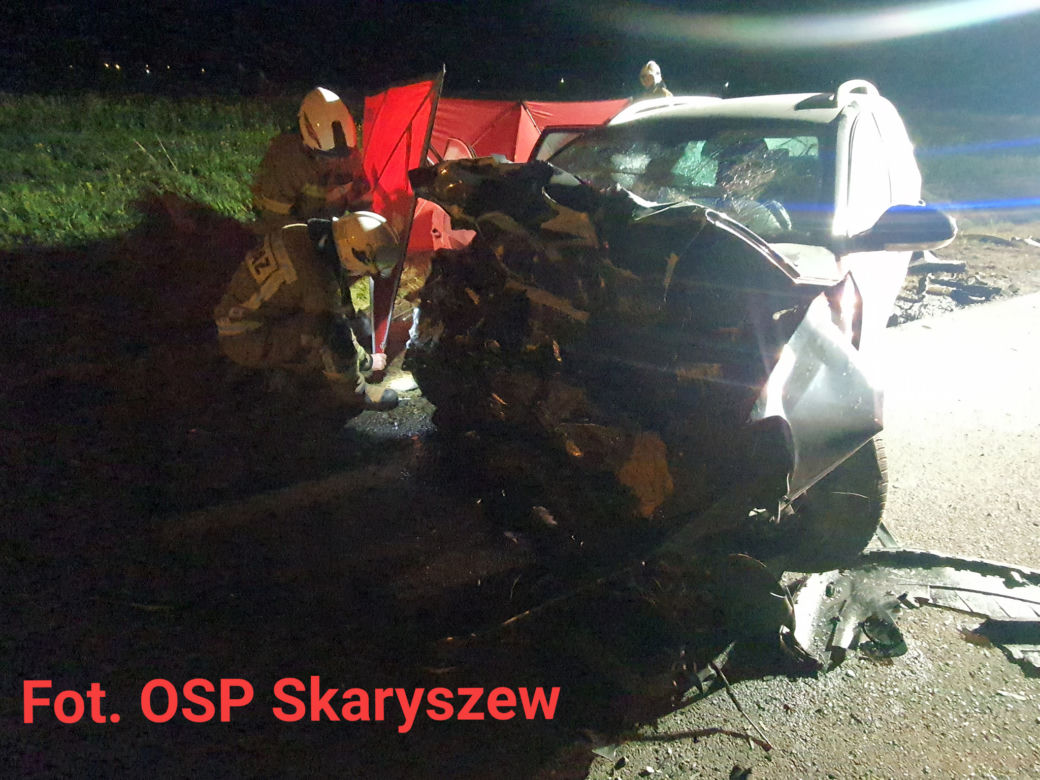 Odechów. Jedna osoba nie żyje, rodzina z dzieckiem w szpitalu. Sprawca wypadku zaatakował kobietę?! [WIDEO, ZDJĘCIA]
