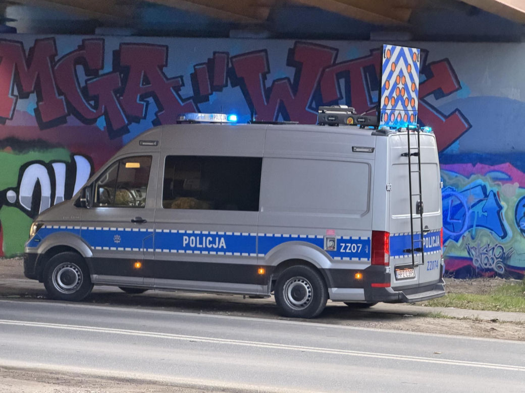 Potrącenie rowrzysty w Warszawie