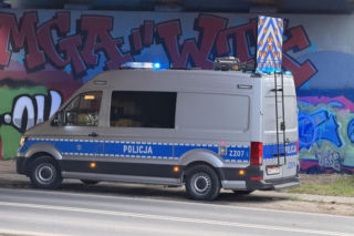 Potrącenie rowrzysty w Warszawie