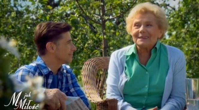 M jak miłość odc. 1236. Barbara (Teresa Lipowska), Marek (Kacper Kuszewski)