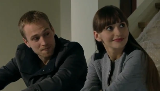 M jak miłość odc. 1080. Janka (Joanna Osyda), Wojtek (Mateusz Janicki)
