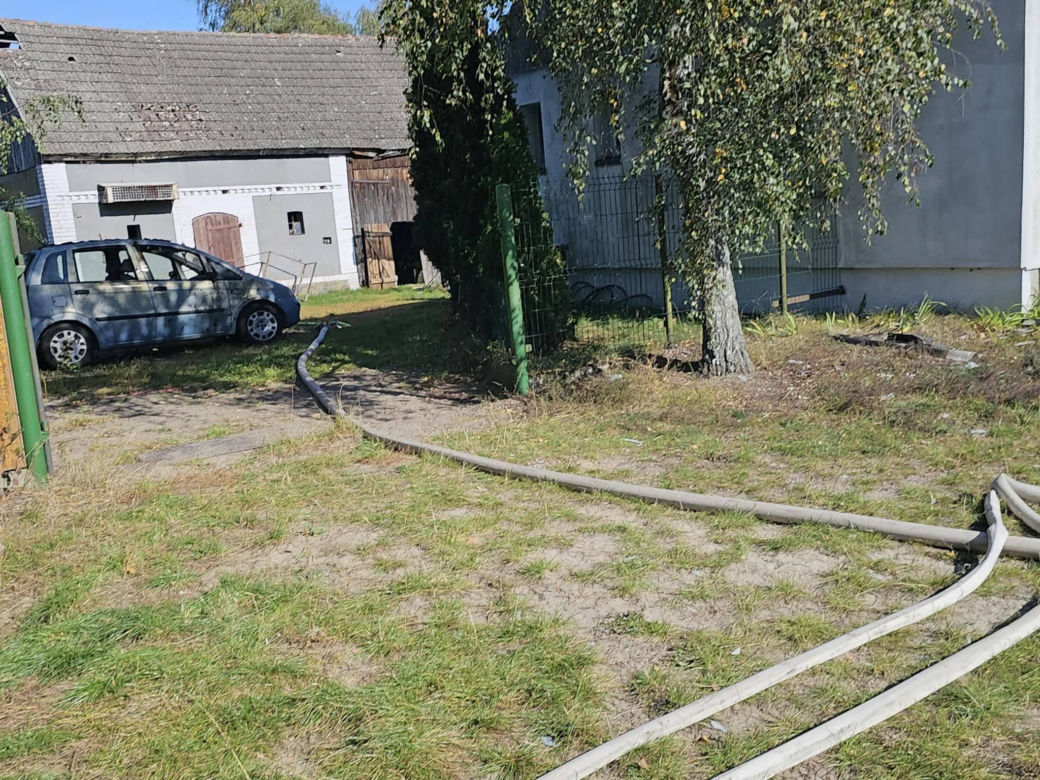 Tragedia pod Żninem. Mężczyzna nie żyje, dom stanął w ogniu! [ZDJĘCIA]