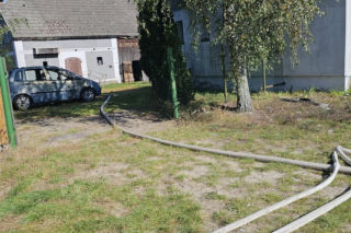 Tragedia pod Żninem. Mężczyzna nie żyje, dom stanął w ogniu! [ZDJĘCIA]