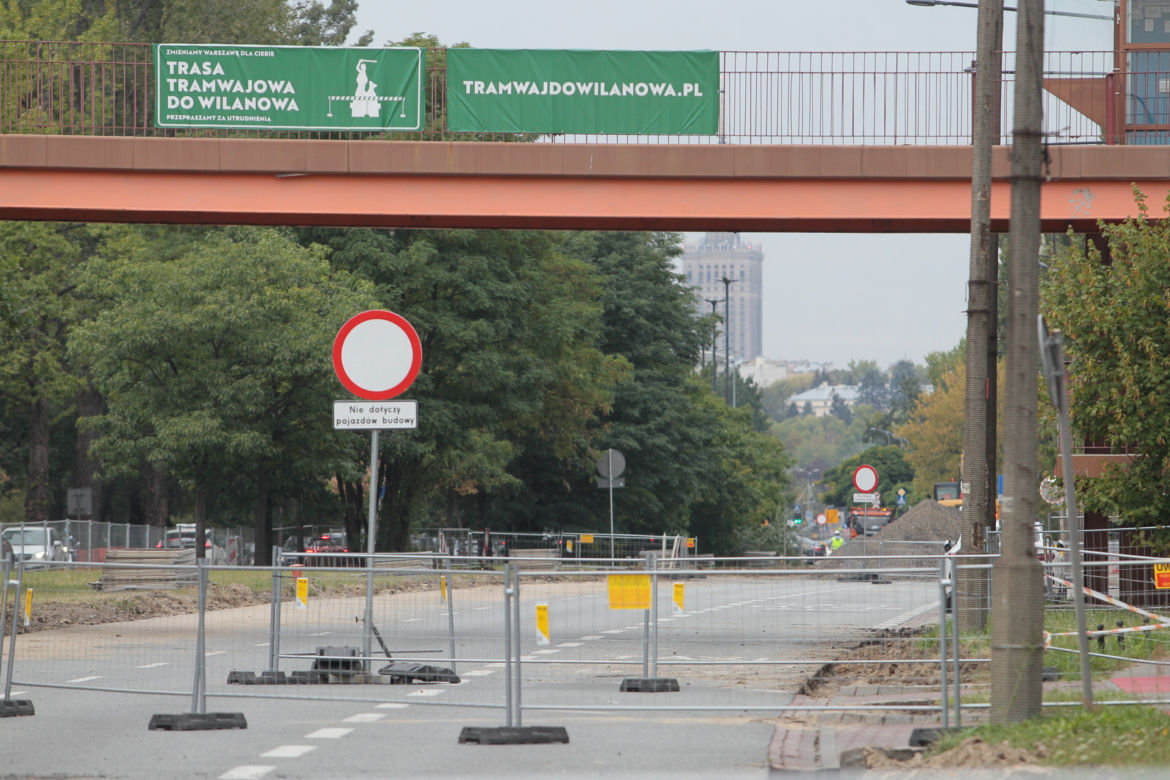 Tak tramwajarze zwężą ulice pod budowę trasy do Wilanowa