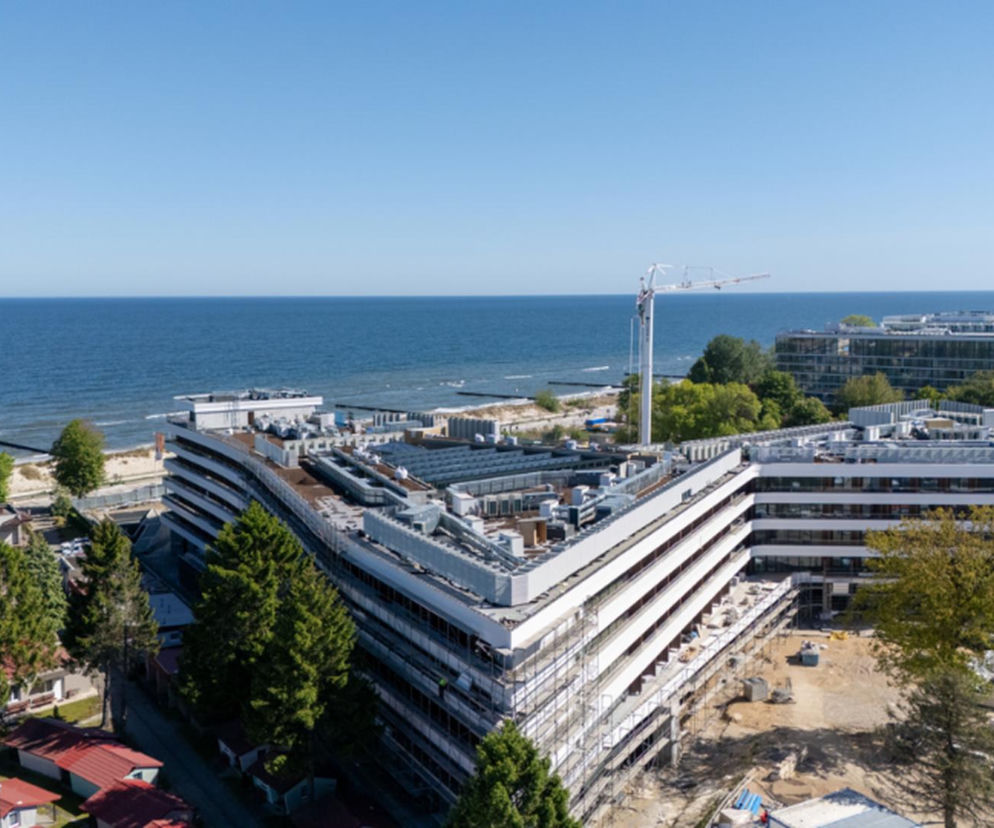 Budowa Hotelu Mearl w Kołobrzegu przy samej plaży. O luksusowej inwestycji nad Bałtykiem przeczytasz na Architektura.