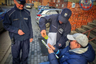 Kuba Znojek odwiedził szczecińskich policjantów
