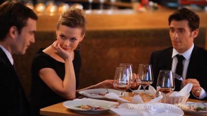 	M jak miłość. Marek (Kacper Kuszewski), Anna (Tamara Arciuch), Chris (Mariusz Zaniewski)