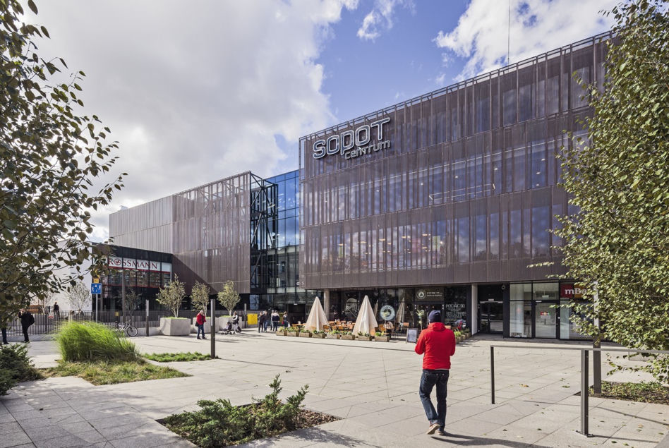 Dworzec Centrum w Sopocie. Zieleń