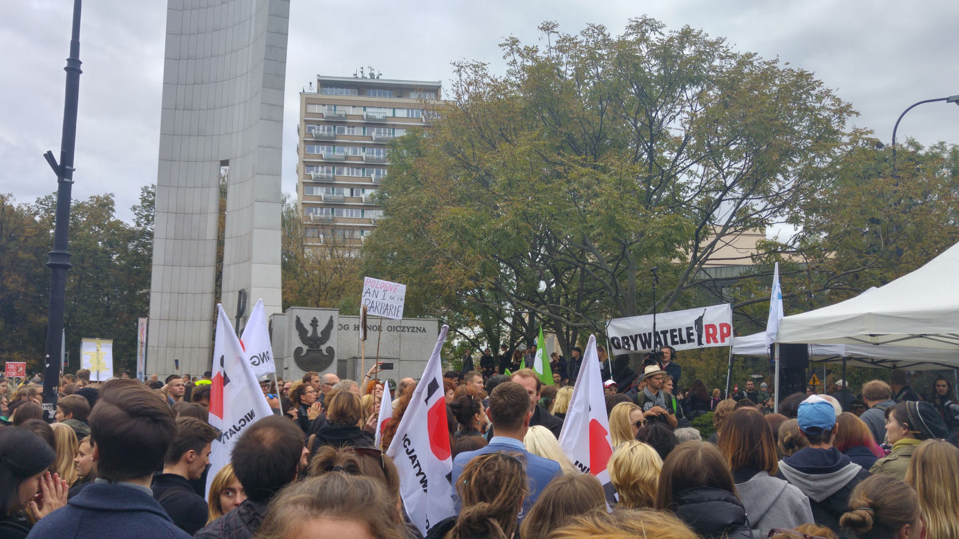 Czarny protest w Warszawie 22 września