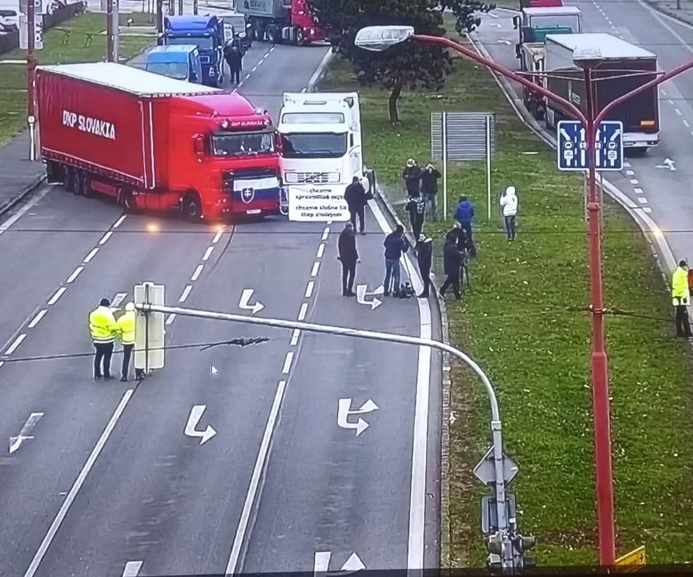 Ogromne protesty kierowców na Słowacji