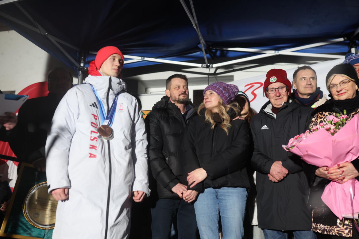 Kacper Tomasiak powitany po IO w rodzinnych stronach