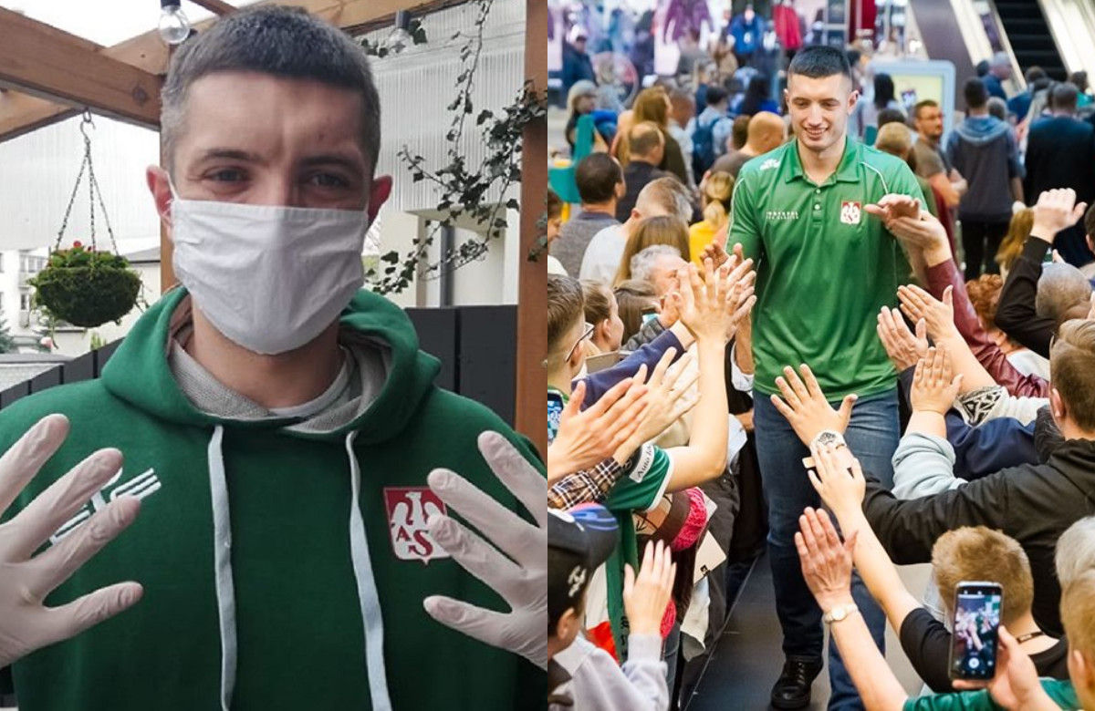 Mieszkańcy Olsztyna w maseczkach