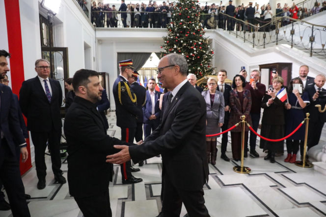 Wołodymyr Zełenski w polskim Sejmie