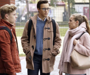 Barwy szczęścia, odc. 2032. Oliwka (Wiktoria Gąsiewska), Tymon (Jakub Wróblewski), Kajtek (Jakub Dmochowski)