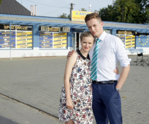 Ranczo 9 sezon. Klaudia (Marta Chodorowska), Fabian Duda (Piotr Ligienza) - wrzesień 2014 r.