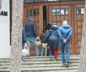 Marta Kaczyńska ze święconką