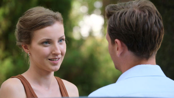 M jak miłość odc. 1902. Natalka (Dominika Suchecka), Adam Karski (Patryk Szwichtenberg)