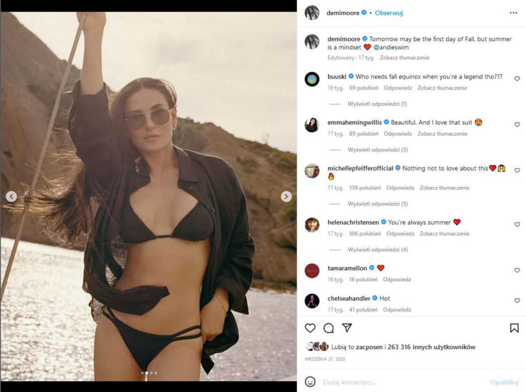 Walka dojrzałych piękności na bikini! 54-latka kontra 60-letnia Demi Moore