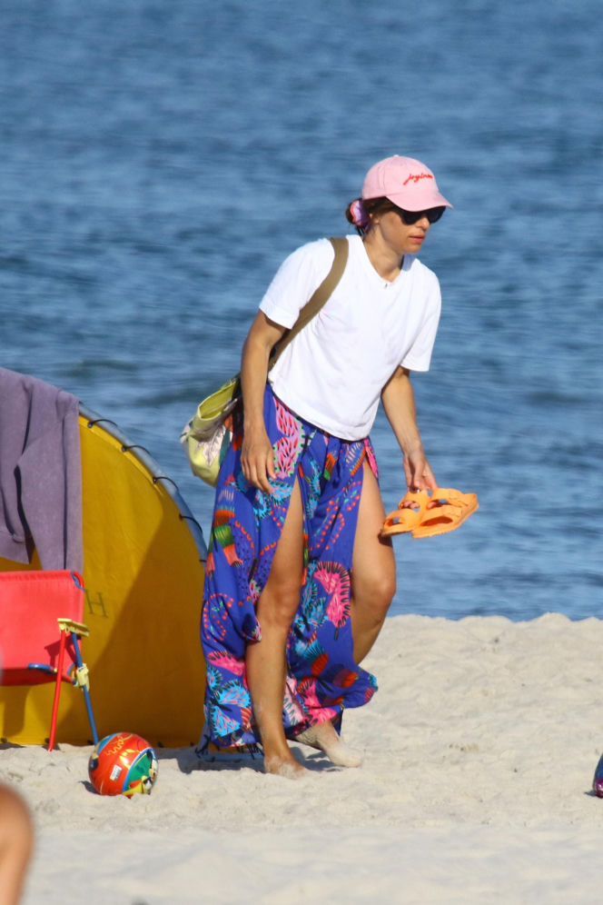 Anna Czartoryska-Niemczycka na plaży