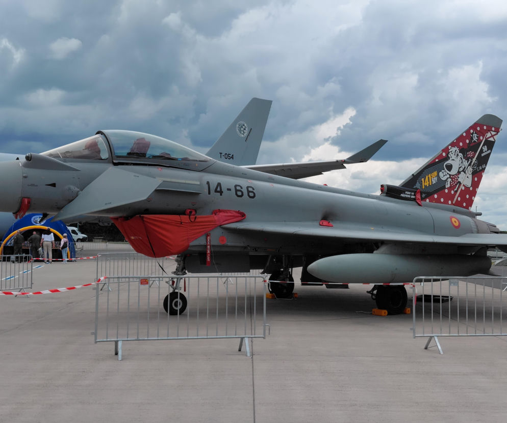 Niemiecki samolot Eurofighter Typhoon