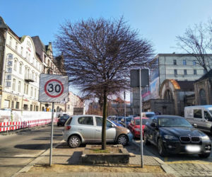 Katowice: Trzy drzewa pójdą pod topór. Ruszają przygotowania do przebudowy ul. Dworcowej [ZDJĘCIA, AUDIO]