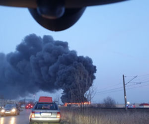 Gigantyczny pożar pod Warszawą