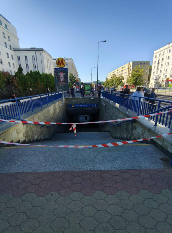 Pożar w metrze w Warszawie 1.07.2025 r.