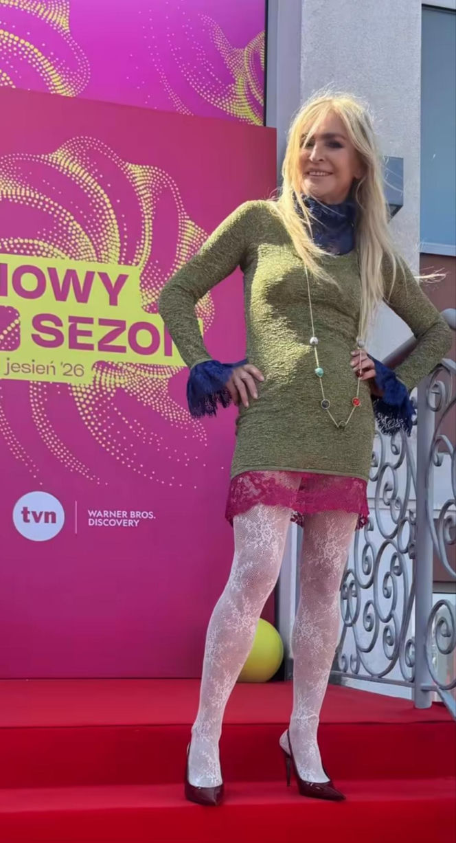 Monika Olejnik cała w luksusowych koronkach