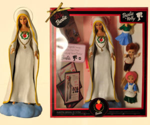 Matka Boska jako Lalka Barbie, Jezus na krzyżu jako Ken