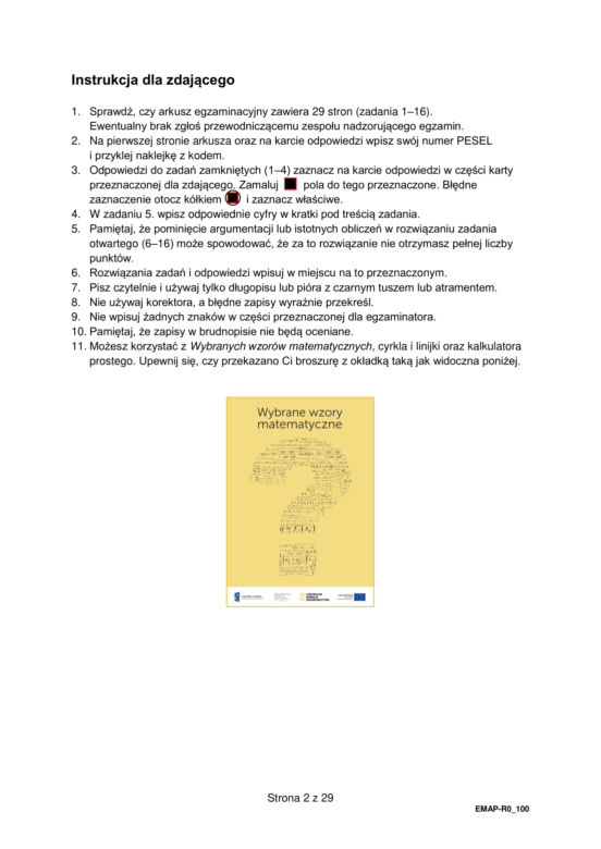 Matura 2023 rozszerzona matematyka - arkusz CKE stara formuła 2015
