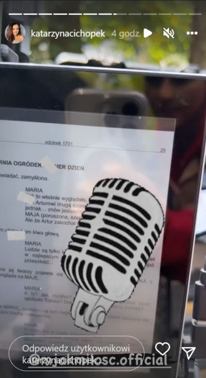 M jak miłość. Zdjęcie scenariusza 