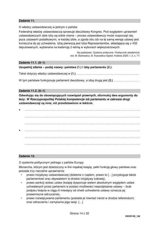 Matura 2024: WOS poziom rozszerzony, ODPOWIEDZI i ARKUSZE CKE do ściągnięcia STARA FORMUŁA 2015