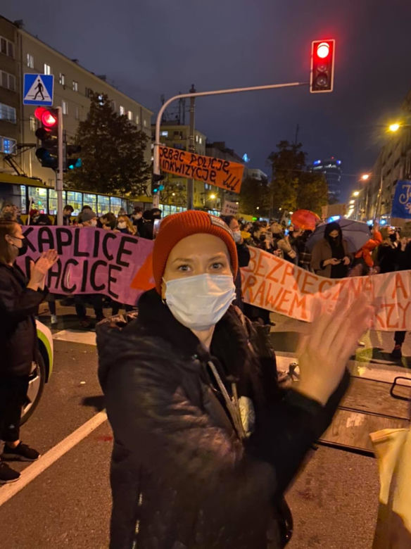  Anita Sokołowska wspiera Strajk Kobiet. Namawia policję do buntu