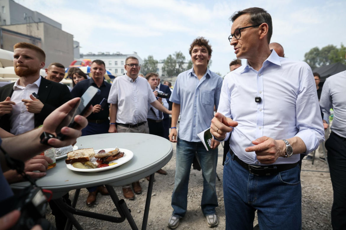 Tak grillował Morawiecki