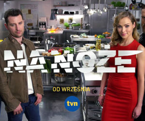 Na noże. Jacek (Wojciech Zieliński), Wiola (Weronika Książkiewicz), Darek (Piotr Stramowski), Zuza (Joanna Jarmołowicz)