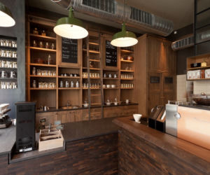 Wnętrze kawiarni Starbucks we Wrocławiu