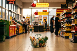 Kolejki w Biedronce. Pracownicy walczą o 1000 zł podwyżki