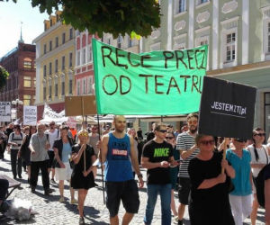 Protest w Teatrze Polskim