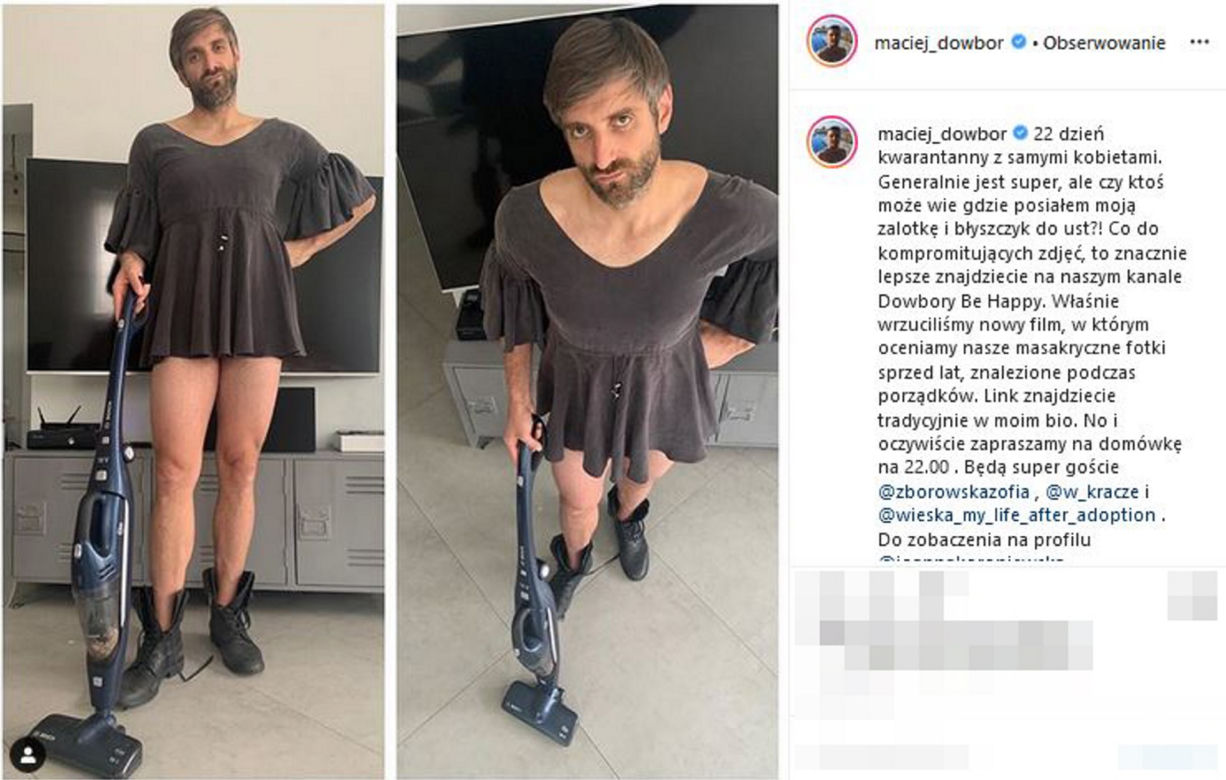 Maciej Dowbor włożył sukienkę, grożą mu śmiercią 