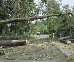 Krajobraz jak po apokalipsie. Wichura zniszczyła gminę Mysłakowice w kilkanaście minut