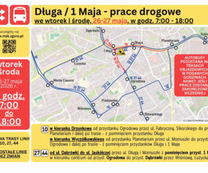 Czasowe zmiany w kursowaniu autobusów